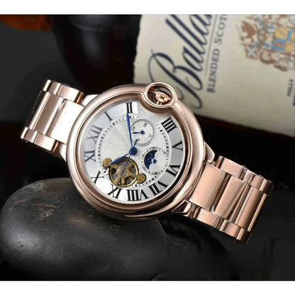 Luxury and noble men's watch with fully automatic movement
