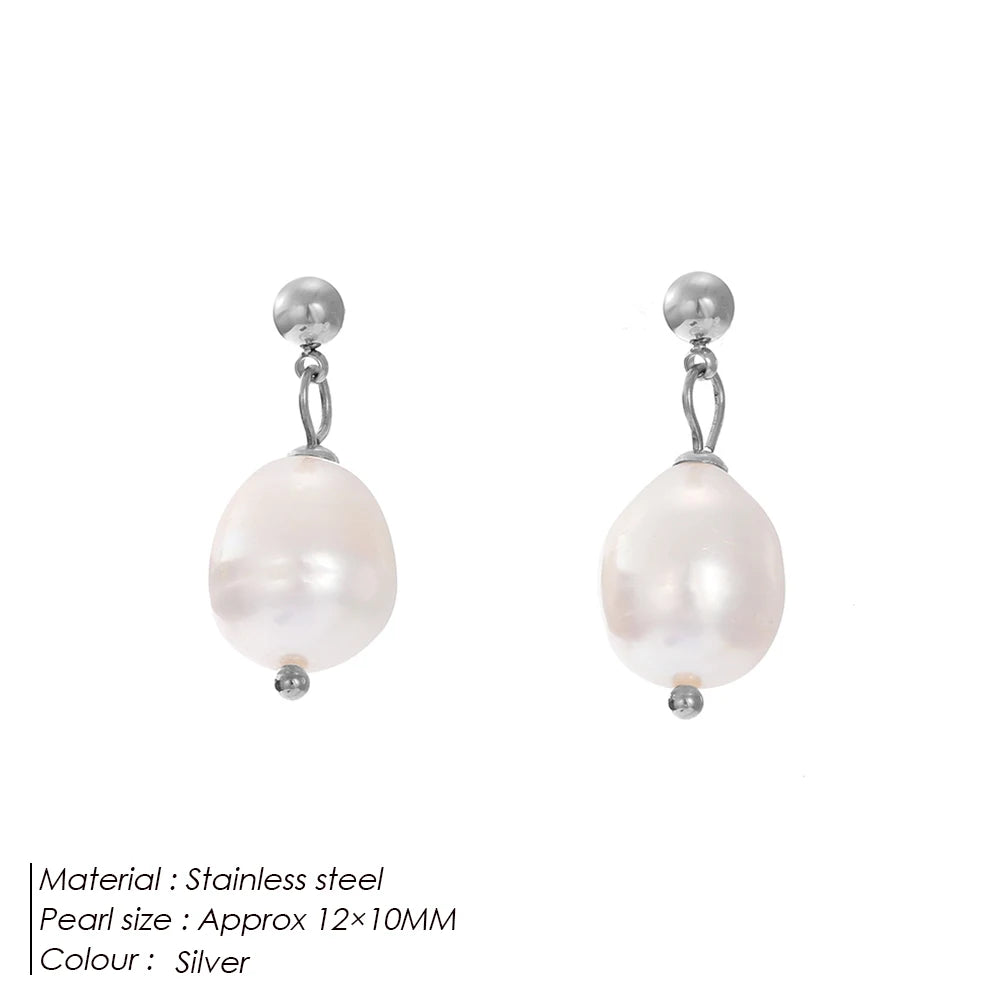 Natural Freshwater Pearl Earrings
