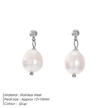 Natural Freshwater Pearl Earrings