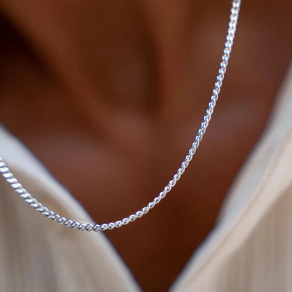 Men's minimalist titanium steel chain