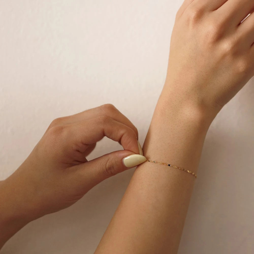 Gold Color Adjustable Chain Bracelets for Women