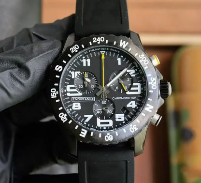 Professional endurance sports watch with quartz movement