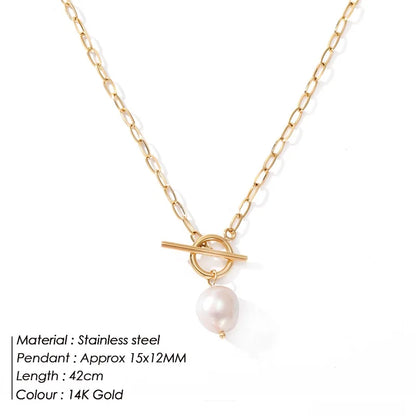 Freshwater Pearl Toggle Necklace