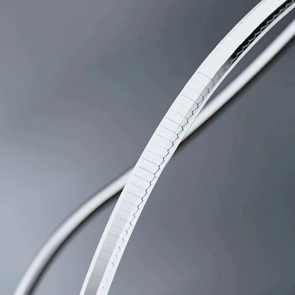 Silver Bracelet with Minimalist Octagonal Chain