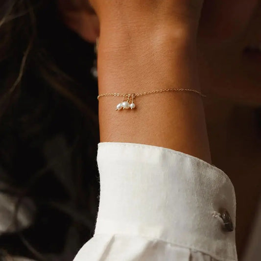 Freshwater Pearl Pendant Bracelet