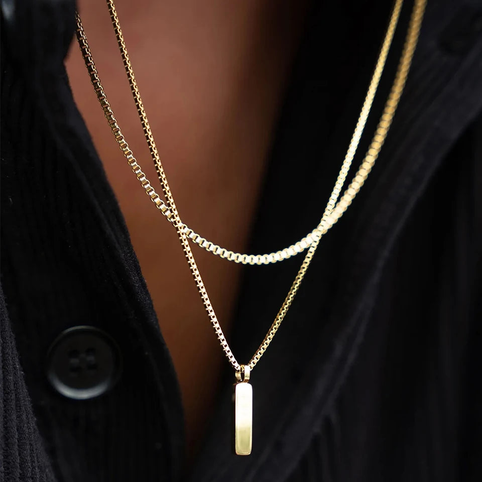 Men's Hip-Hop Necklace Titanium Pendant