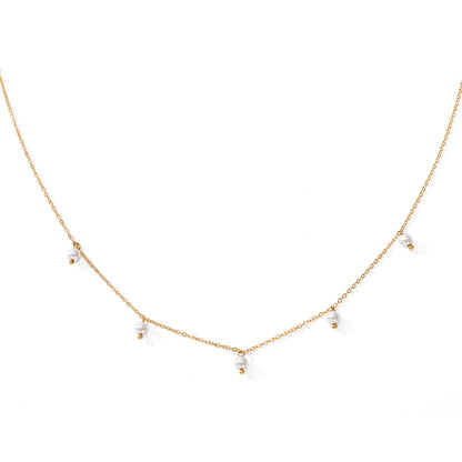 Handmade imitation Pearl Tassel Short Chain