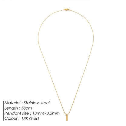 Bone chain with wire pendant
