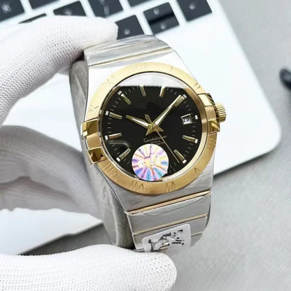 Men's watch with fully automatic mechanical movement