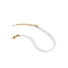 Oval Imitation Pearl Bracelet