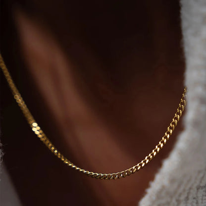 Men's minimalist titanium steel chain