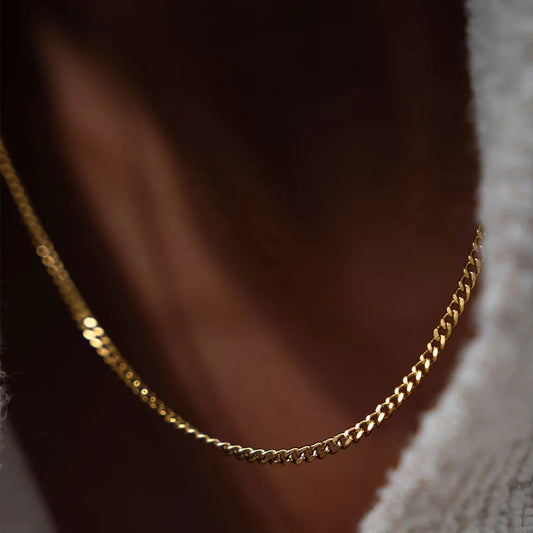 Men's minimalist titanium steel chain