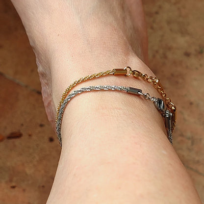 Golden Cauliflower Anklet Bracelet