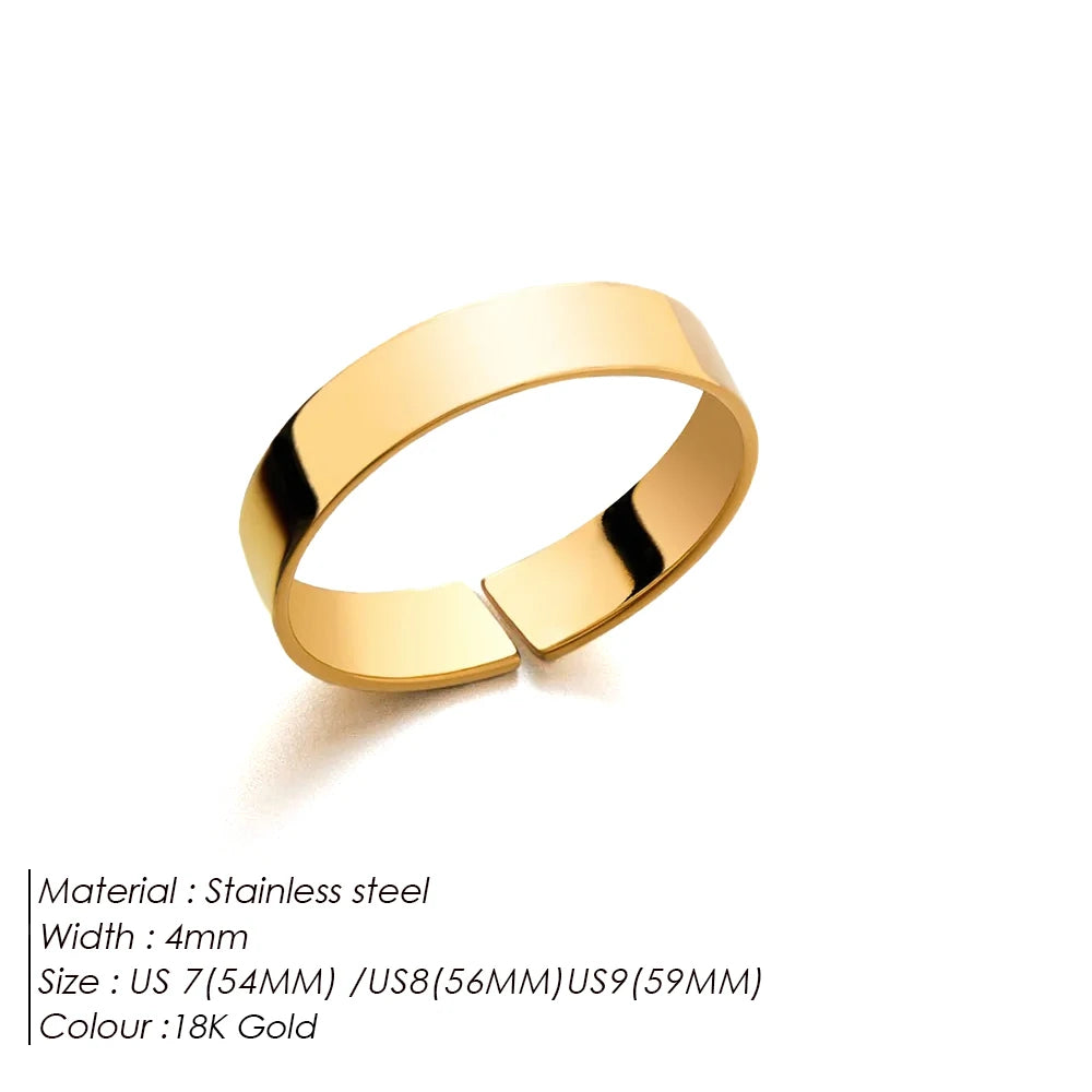 Unisize Minimal Platinum Ring