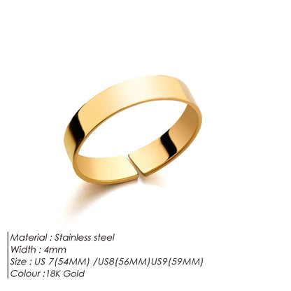 Unisize Minimal Platinum Ring