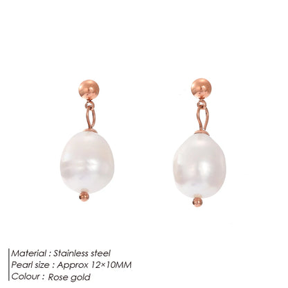 Natural Freshwater Pearl Earrings