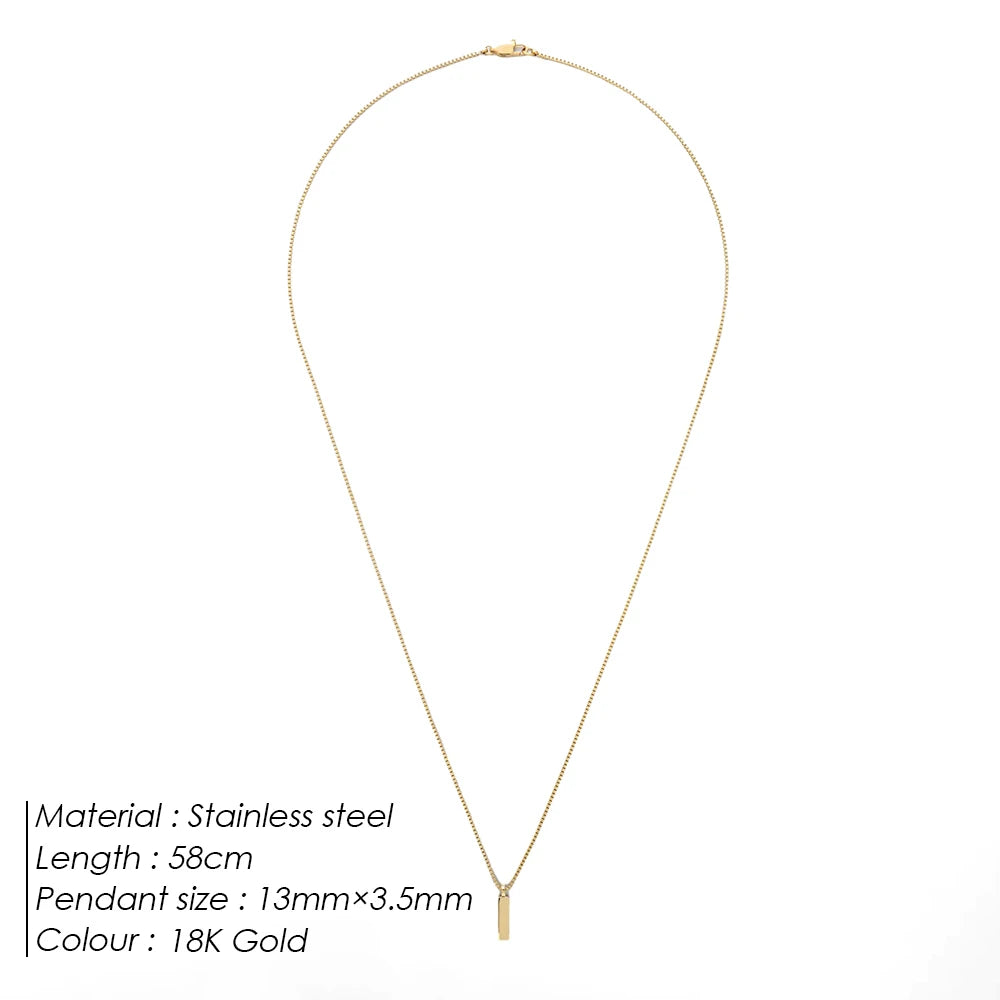Men's Hip-Hop Necklace Titanium Pendant
