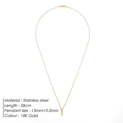 Men's Hip-Hop Necklace Titanium Pendant