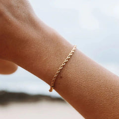 Twisted Rope Chain for Women Gold Color