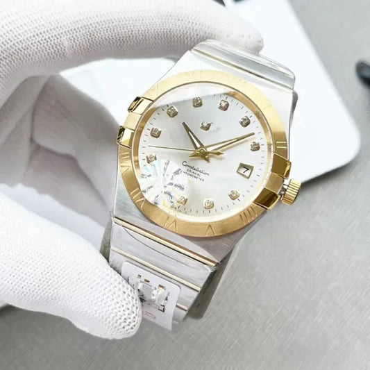 Men's watch with fully automatic mechanical movement