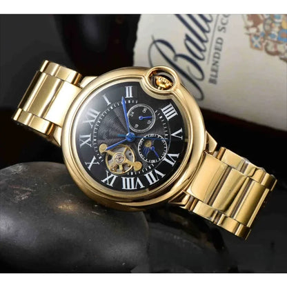 Luxury and noble men's watch with fully automatic movement
