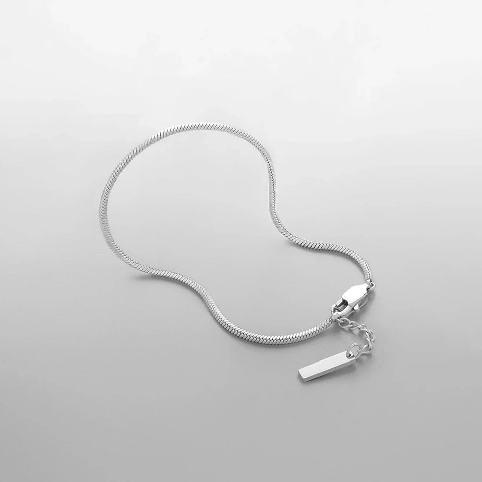 Square chain Bracelet Men's Titanium