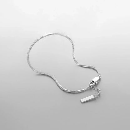 Square chain Bracelet Men's Titanium
