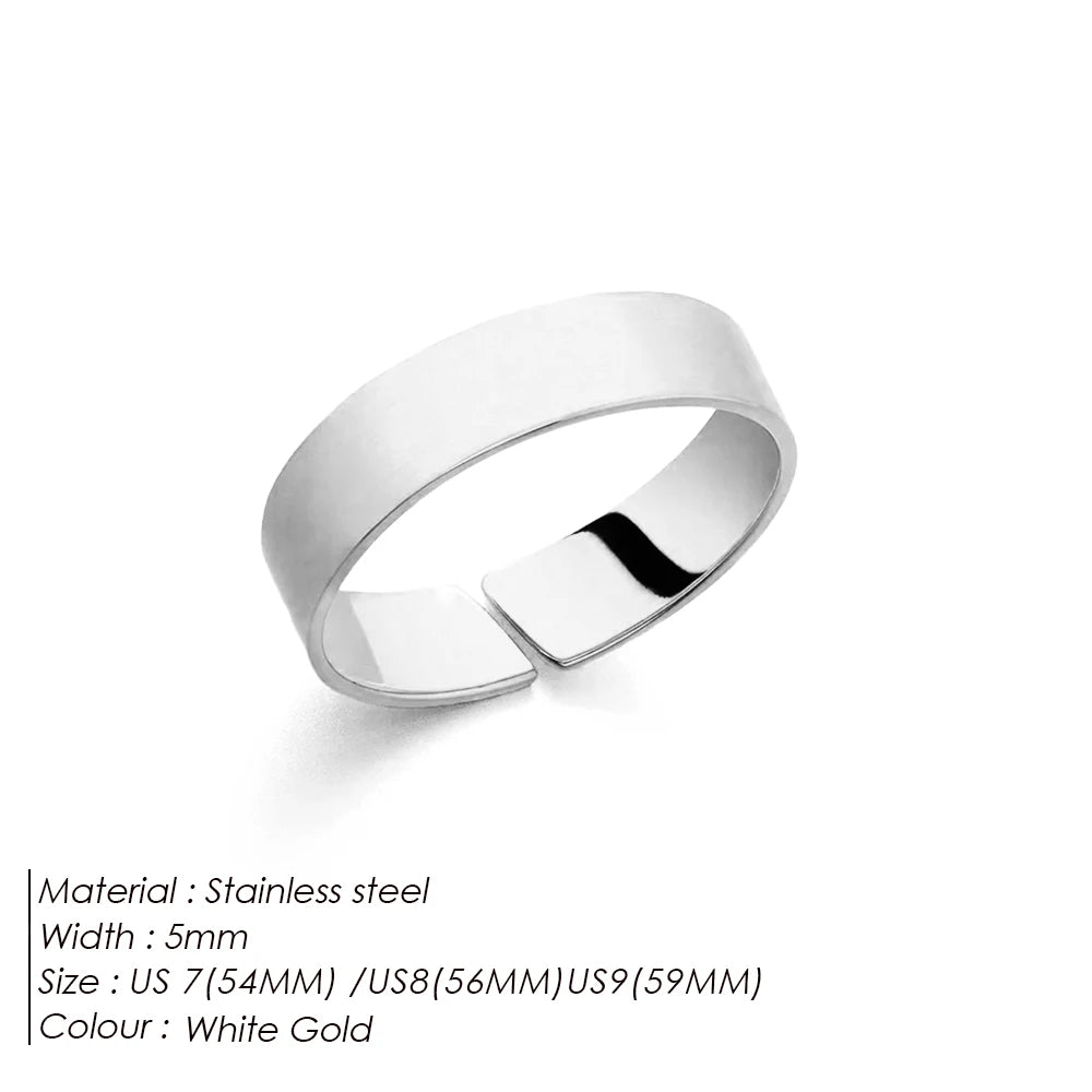Unisize Minimal Platinum Ring