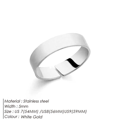 Unisize Minimal Platinum Ring
