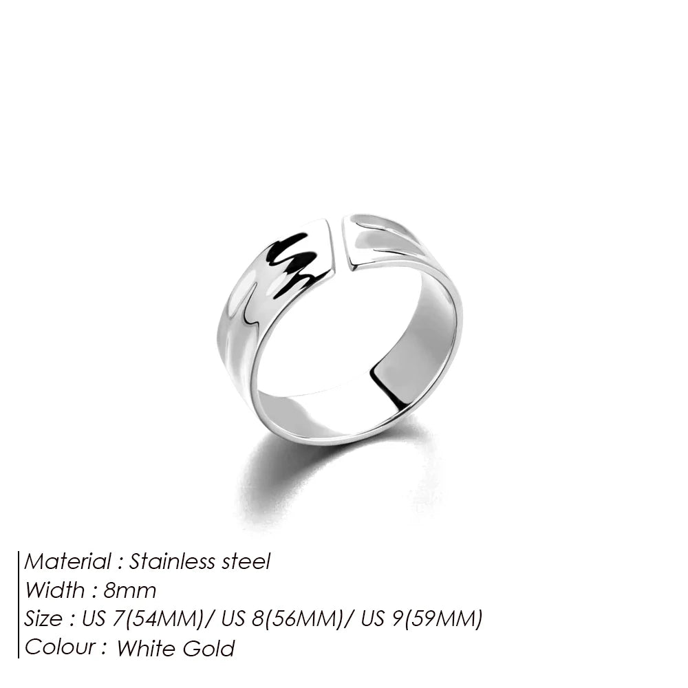 Gold plated wide ring