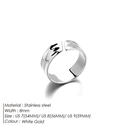Gold plated wide ring