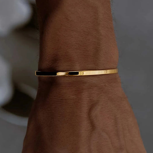Unisex Platinum Bracelet for Men, Lightweight and High Quality.