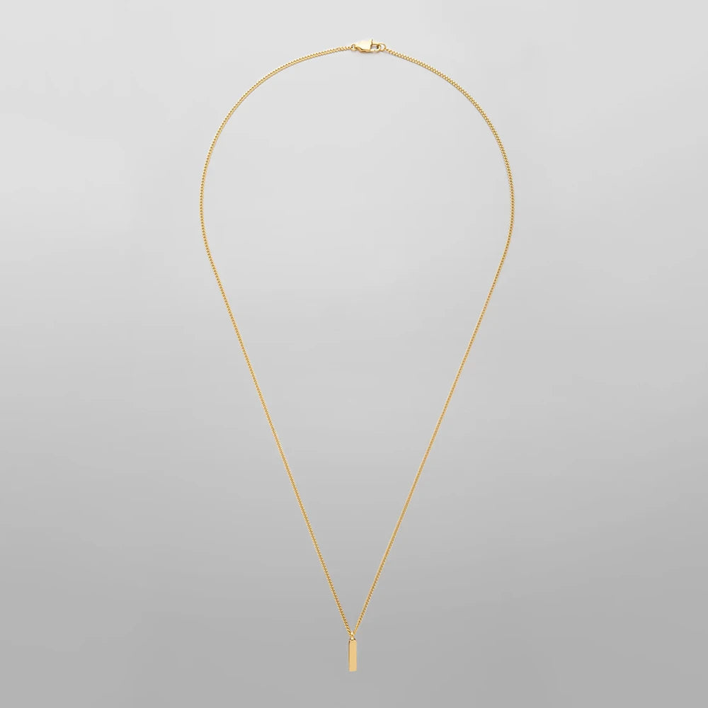 Men's Minimalist Pendant Necklace Titanium