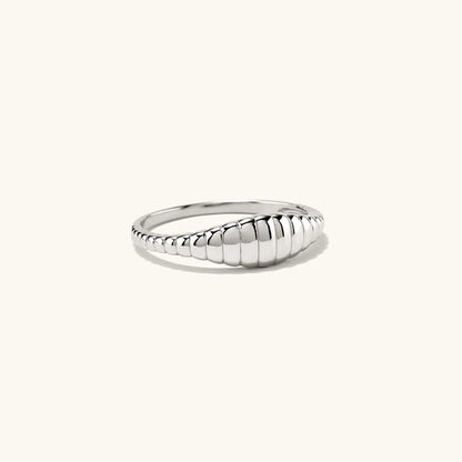 Simple style texture tail ring