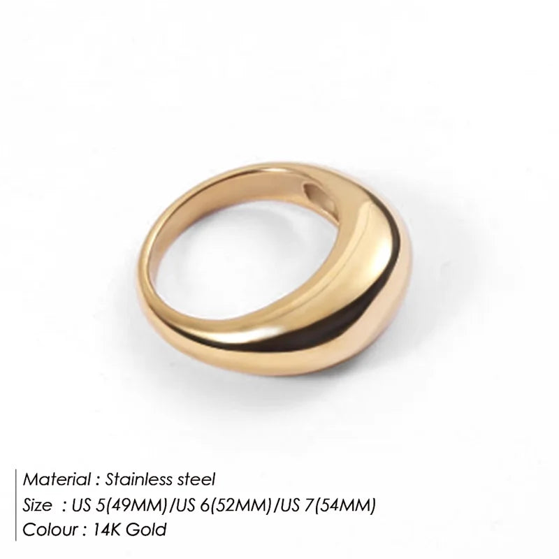 Arc Rings Geometric Jewelry Ring