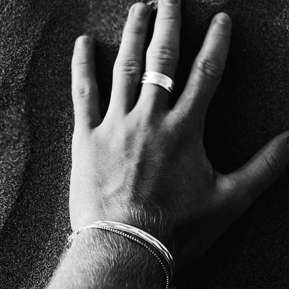 Gold plated wide ring