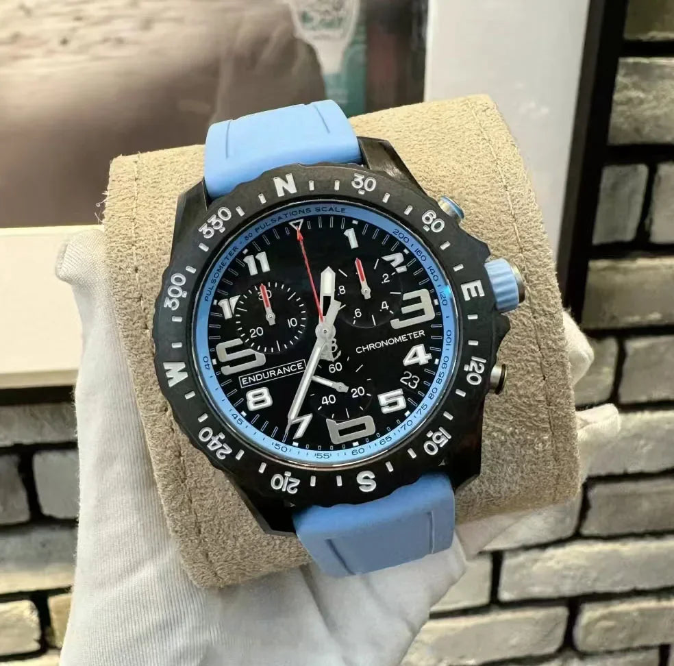 Professional endurance sports watch with quartz movement