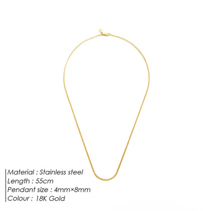 Men's minimalist titanium steel chain