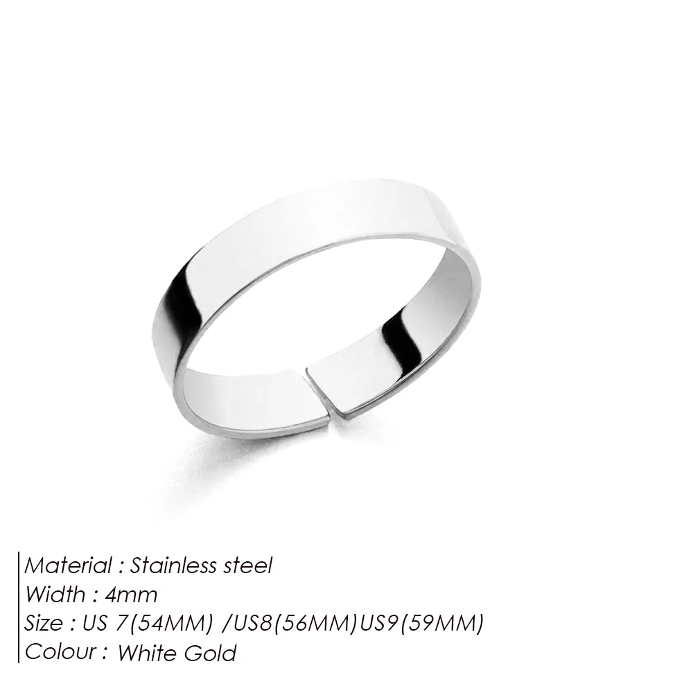 Unisize Minimal Platinum Ring