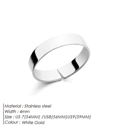 Unisize Minimal Platinum Ring