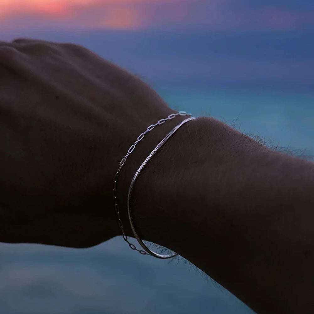 Adjustable Men's Paper Clip bracelet
