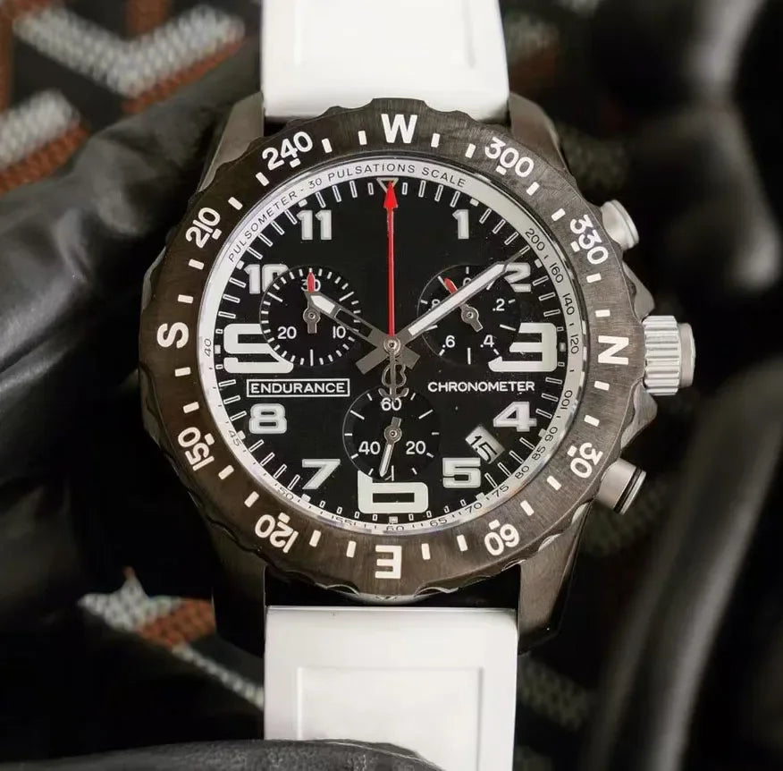 Professional endurance sports watch with quartz movement