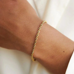 Twisted Rope Chain for Women Gold Color