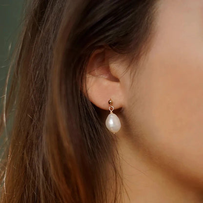 Natural Freshwater Pearl Earrings