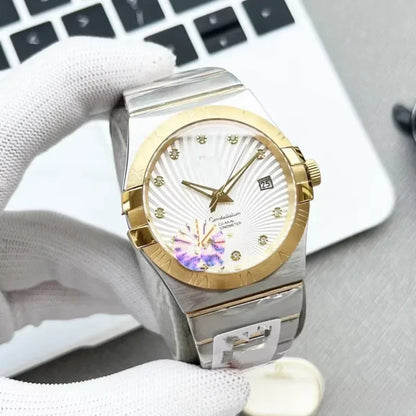 Men's watch with fully automatic mechanical movement