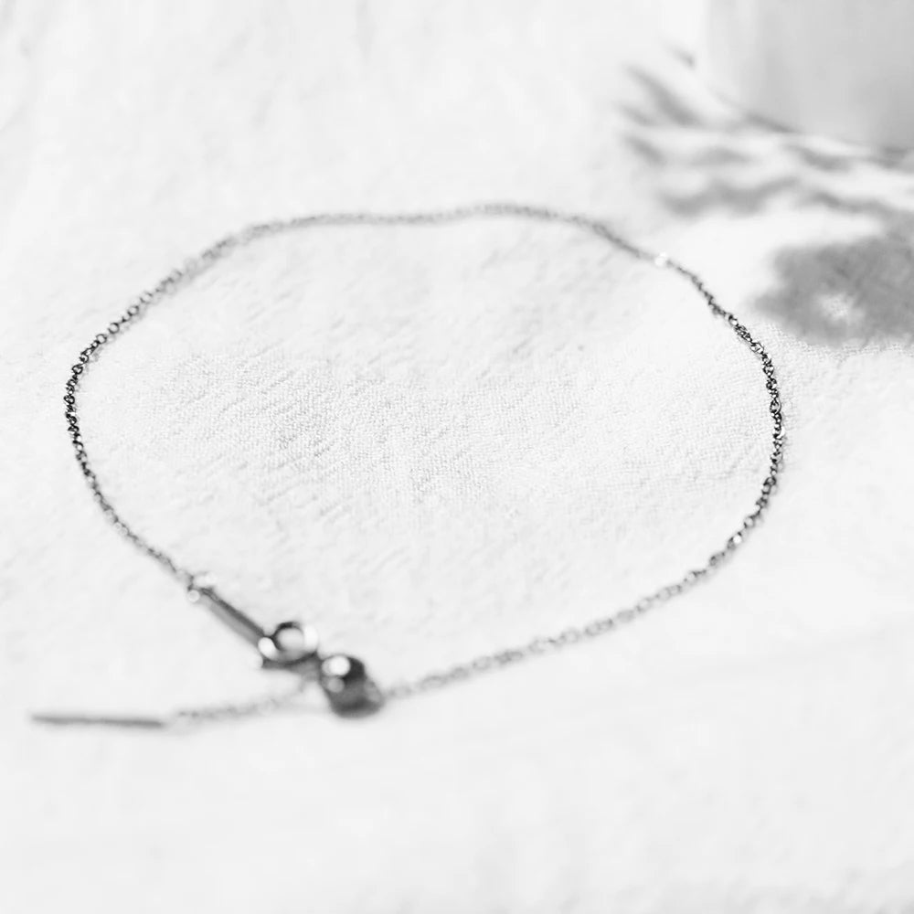 Simple Delicate Silver Color Adjustable Anklet
