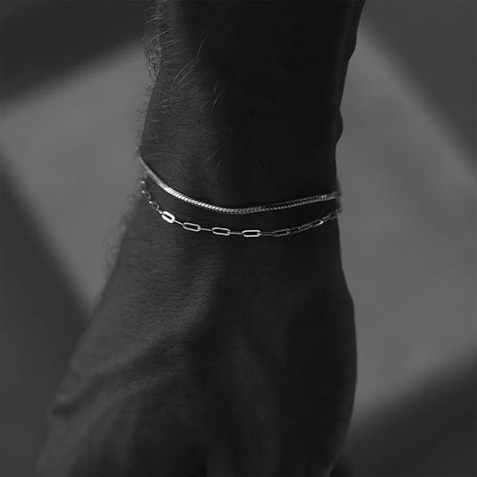 Adjustable Men's Paper Clip bracelet