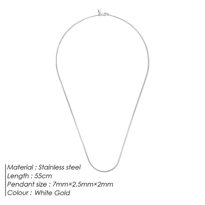 High quality gold plated snake bone chain