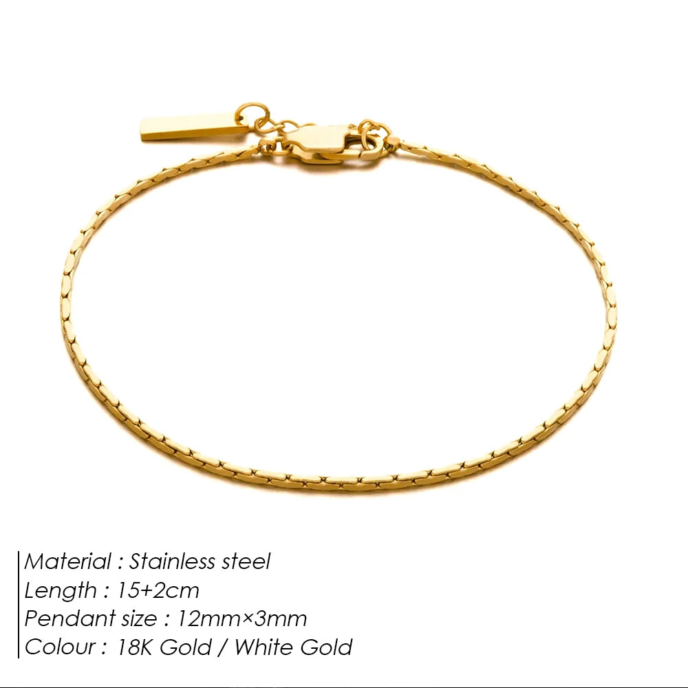 Men's Custom White Gold Chain Bracelet