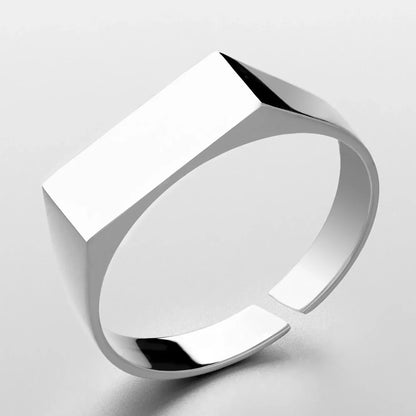 Classic Simple Men's Ring Gold Plated
